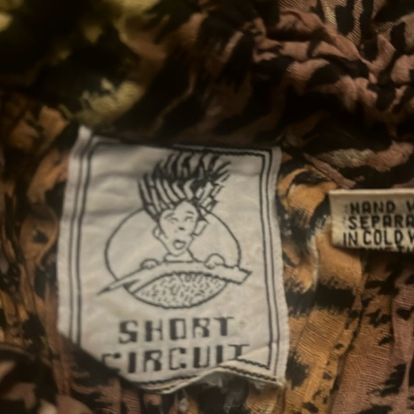 Vintage, Circa 1985 Animal Print maxi broomstick skirt from Short Circuit. - Picture 6 of 9